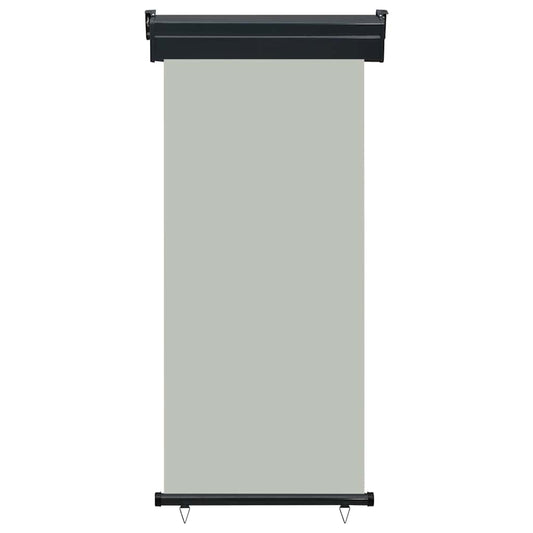 Balcony Side Awning | Grey | Steel, Aluminium, Polyester | 85 x 250 cm