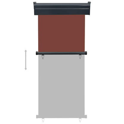 Balcony Side Awning 85x250 cm Brown