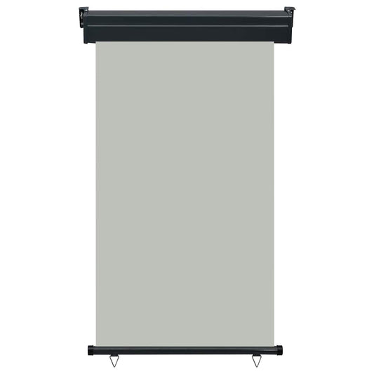 Balcony Side Awning | Grey | Steel | 105x250cm | Adjustable Armrests
