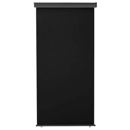 Balcony Side Awning 125x250 cm Black