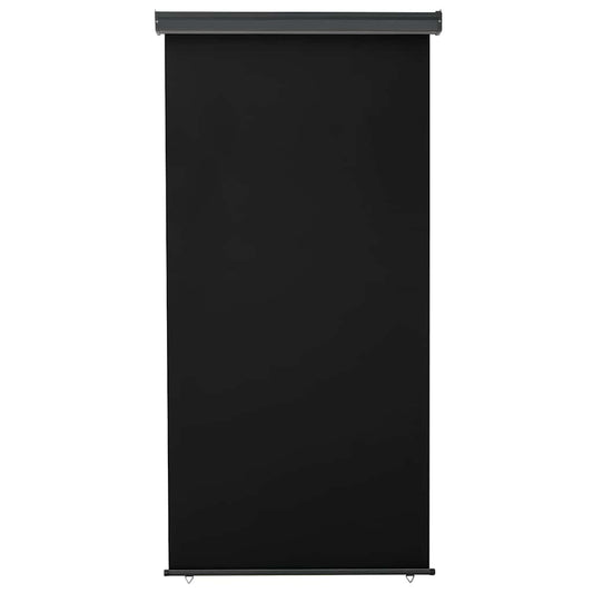 Balcony Side Awning 125x250 cm Black
