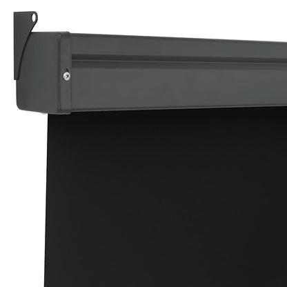 Balcony Side Awning 125x250 cm Black