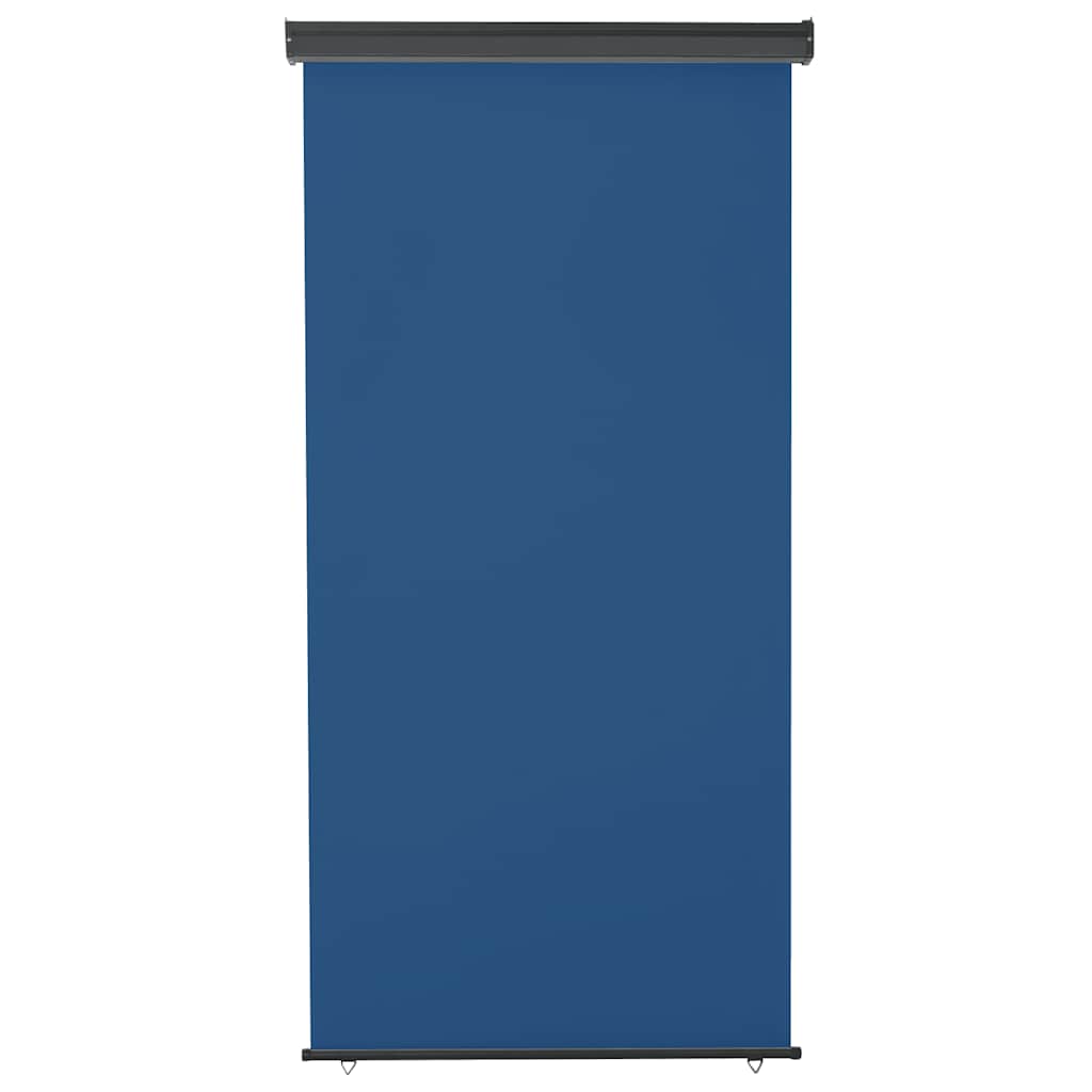 Balcony Side Awning | Blue | Steel, aluminium, fabric (100% polyester)