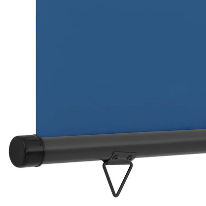 Balcony Side Awning | Blue | Steel, aluminium, fabric (100% polyester)