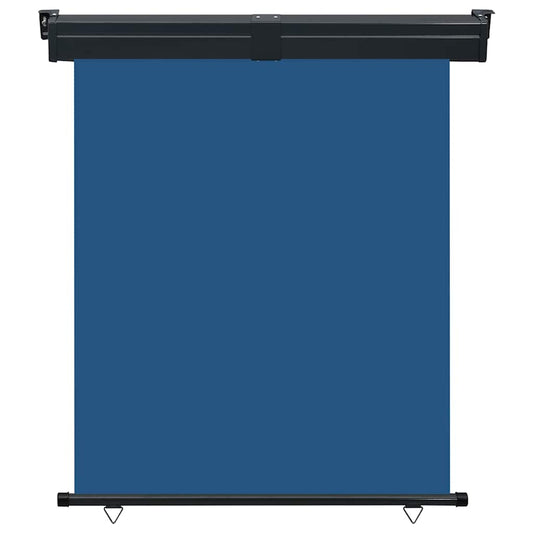 Balcony Side Awning | Blue | Steel, Aluminium, 100% Polyester