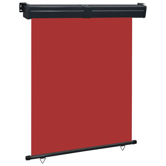 Balcony Side Awning | Red | Polyester fabric, Steel, Aluminium