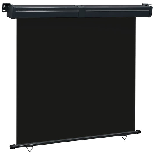 Balcony Side Awning 165x250 cm Black