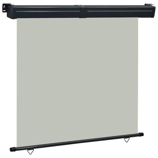 Balcony Side Awning | Grey | Polyester fabric, Steel, Aluminium | Medium