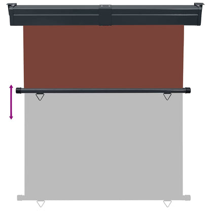 Balcony Side Awning 165x250 cm Brown