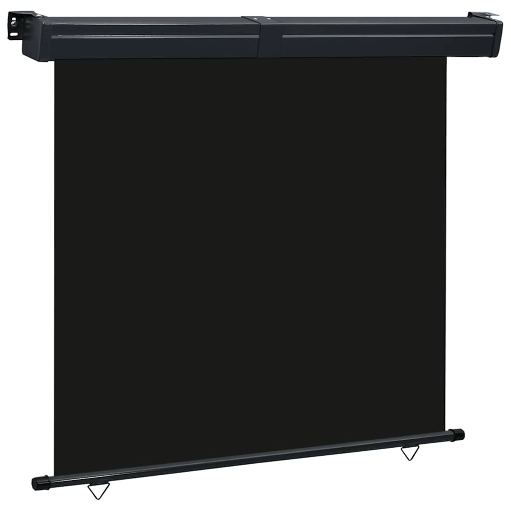 Balcony Side Awning | Black | Steel, aluminium, polyester | 175x250 cm