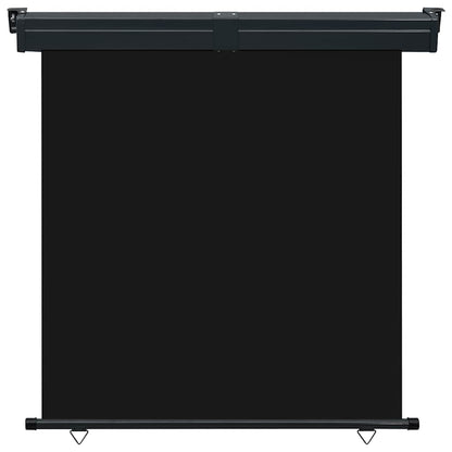 Balcony Side Awning | Black | Steel, aluminium, polyester | 175x250 cm