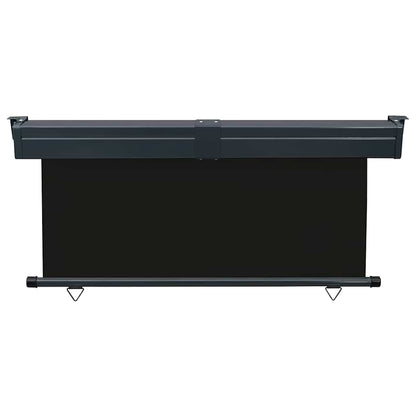 Balcony Side Awning | Black | Steel, aluminium, polyester | 175x250 cm