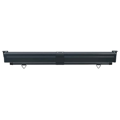 Balcony Side Awning | Black | Steel, aluminium, polyester | 175x250 cm