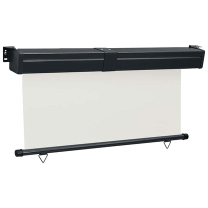 Balcony Side Awning | Cream | Polyester, Aluminium, Steel | 175 x 250 cm