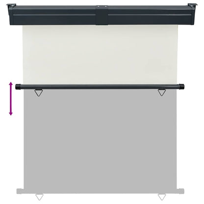 Balcony Side Awning | Cream | Polyester, Aluminium, Steel | 175 x 250 cm