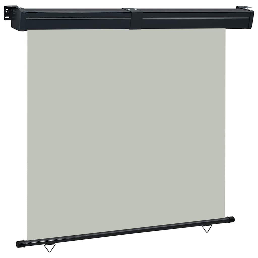 Balcony Side Awning | Grey | Steel | 175x250 cm | Retractable