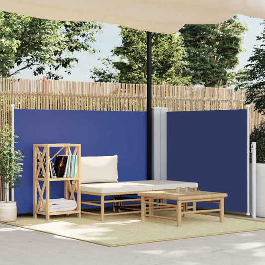 Retractable Side Awning Blue 100x600 cm