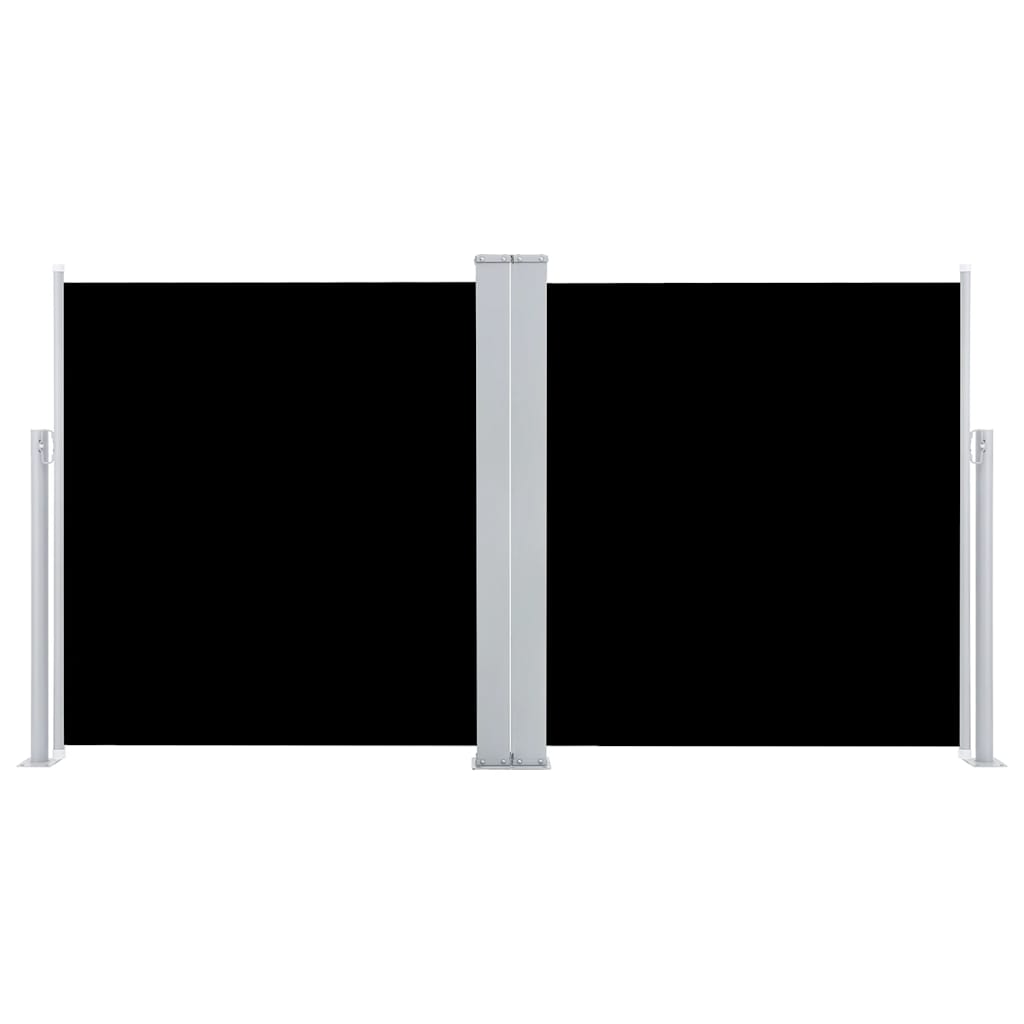 Retractable Side Awning Black 47.2"x236.2