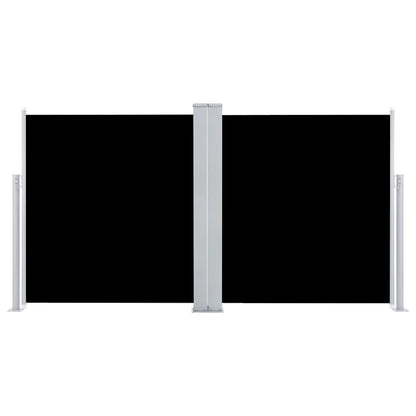 Retractable Side Awning Black 47.2"x236.2