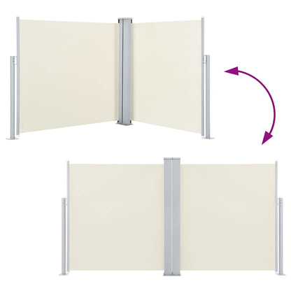 Retractable Side Awning Cream 120x600 cm