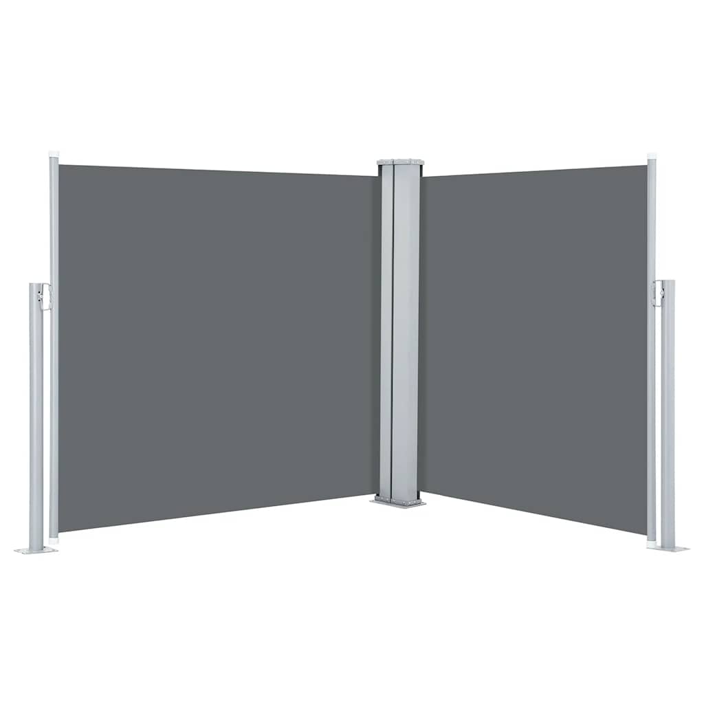 Retractable Side Awning Anthracite 47.2"x236.2