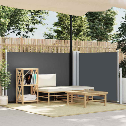Retractable Side Awning Anthracite 47.2"x236.2