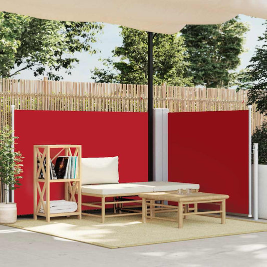 Side Awning | Red | Polyester with PU coating | 120 x 600 cm