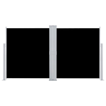 Retractable Side Awning Black 55.1"x236.2