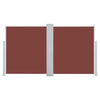 Retractable Side Awning Brown 55.1"x236.2"