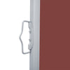 Retractable Side Awning Brown 55.1"x236.2"