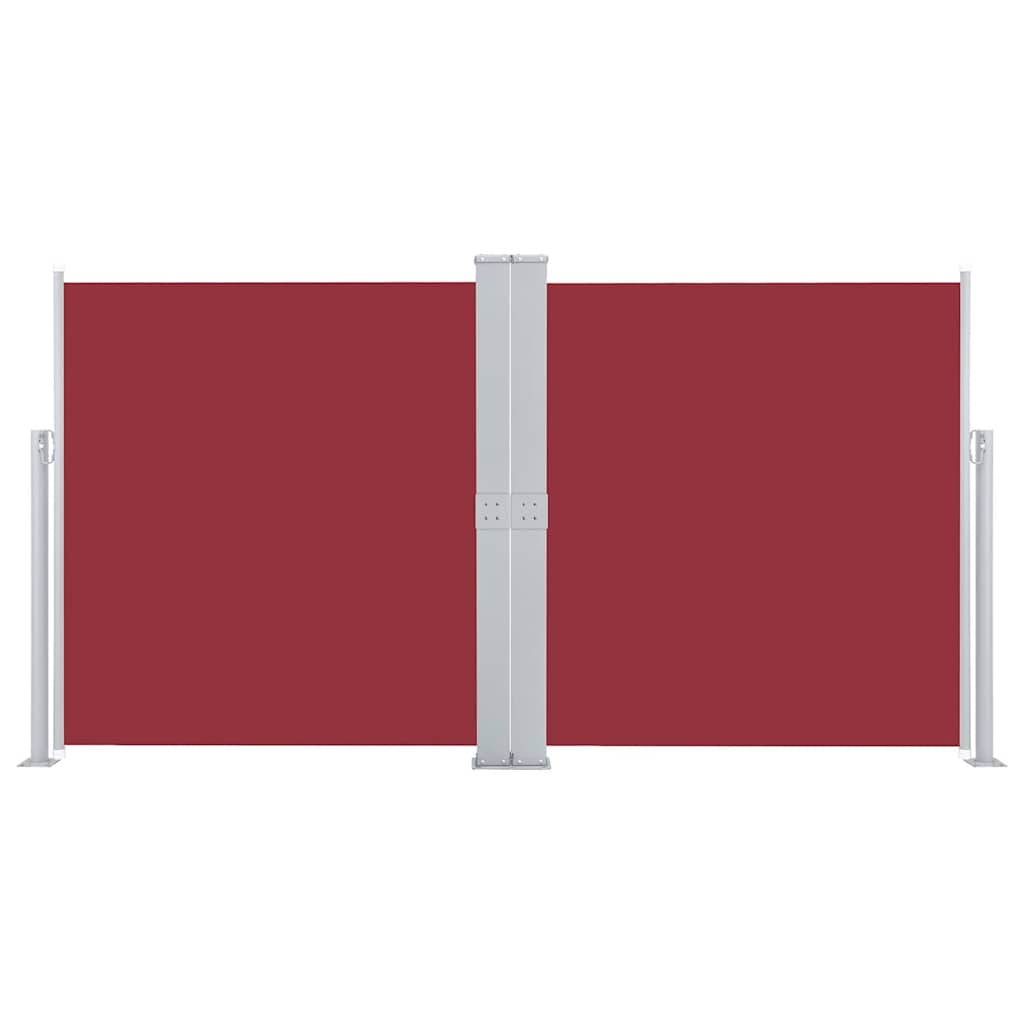 Retractable Side Awning Red 160x600 cm