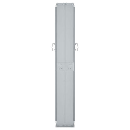 Patio Retractable Double Side Awning 66.9"x236.2" Anthracite