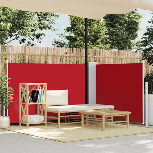 Side Awning | Red | Polyester | Large | Retractable | Awnings