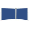 Retractable Side Awning Blue 140x1000 cm