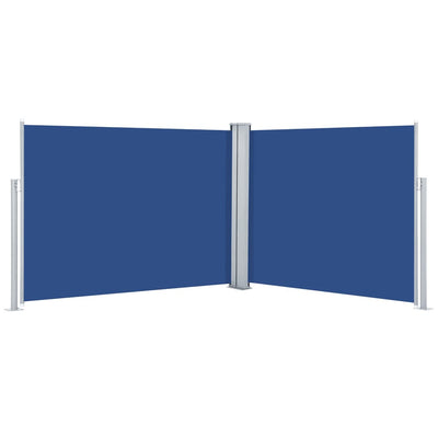 Retractable Side Awning Blue 140x1000 cm