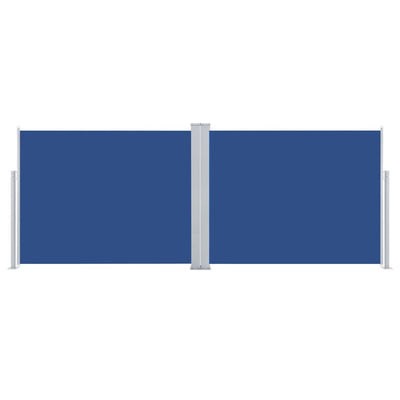 Retractable Side Awning Blue 140x1000 cm