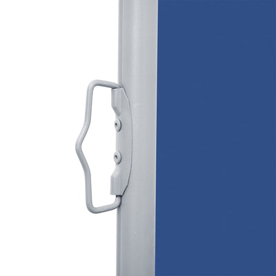 Retractable Side Awning Blue 140x1000 cm