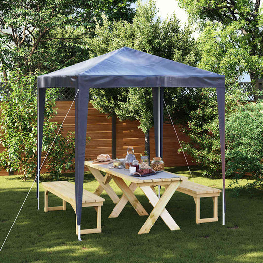 Partytent | Blue | Polyethylene | 2x2 m | UV-resistant | Party Tent