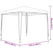 Professional Party Tent 2.5x2.5 m Anthracite 90 g/m²