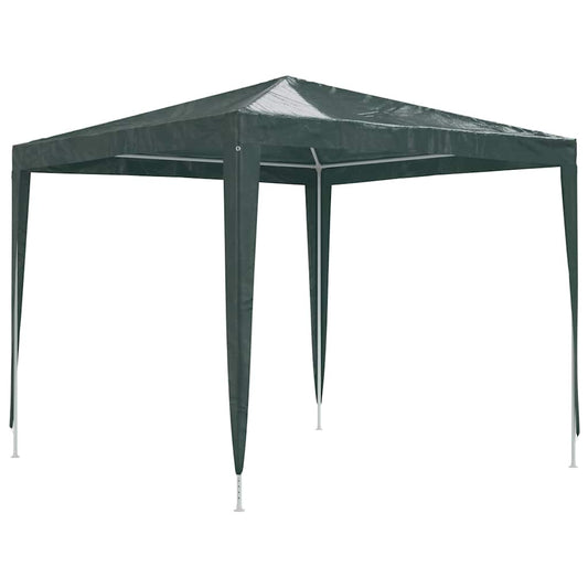 Party Tent | Green | Polyethylene and Steel | 2.5x2.5m |  Collapsible