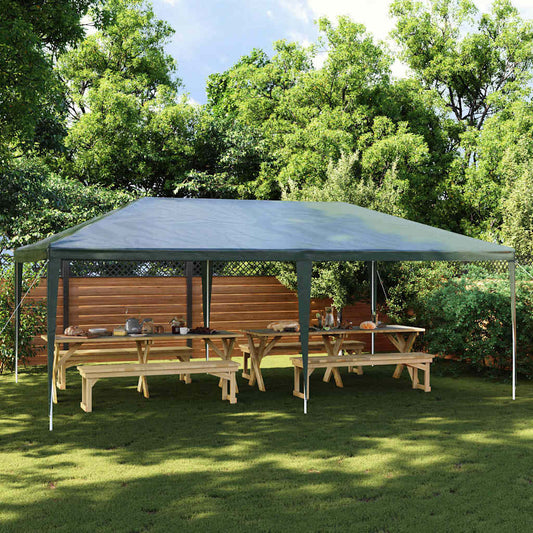 Party Tent | Green | Polyethylene, Steel | Large