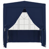 Professional Party Tent with Side Walls 2.5x2.5 m Blue 90 g/m²