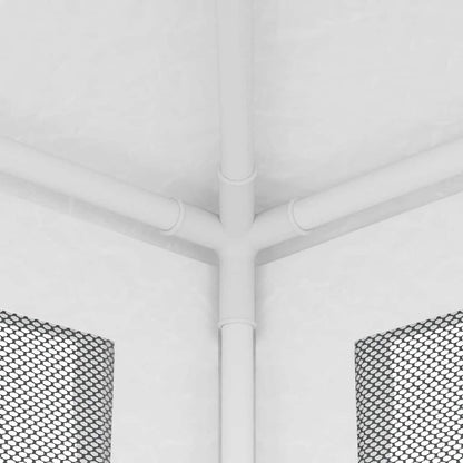 Party Tent with 4 Mesh Sidewalls 2x2 m White