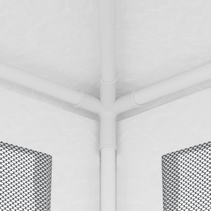 Party Tent with 4 Mesh Sidewalls 2.5x2.5 m White