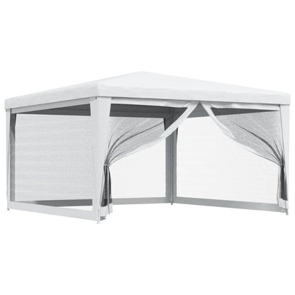 Party Tent with 4 Mesh Sidewalls 13.1'x13.1'White