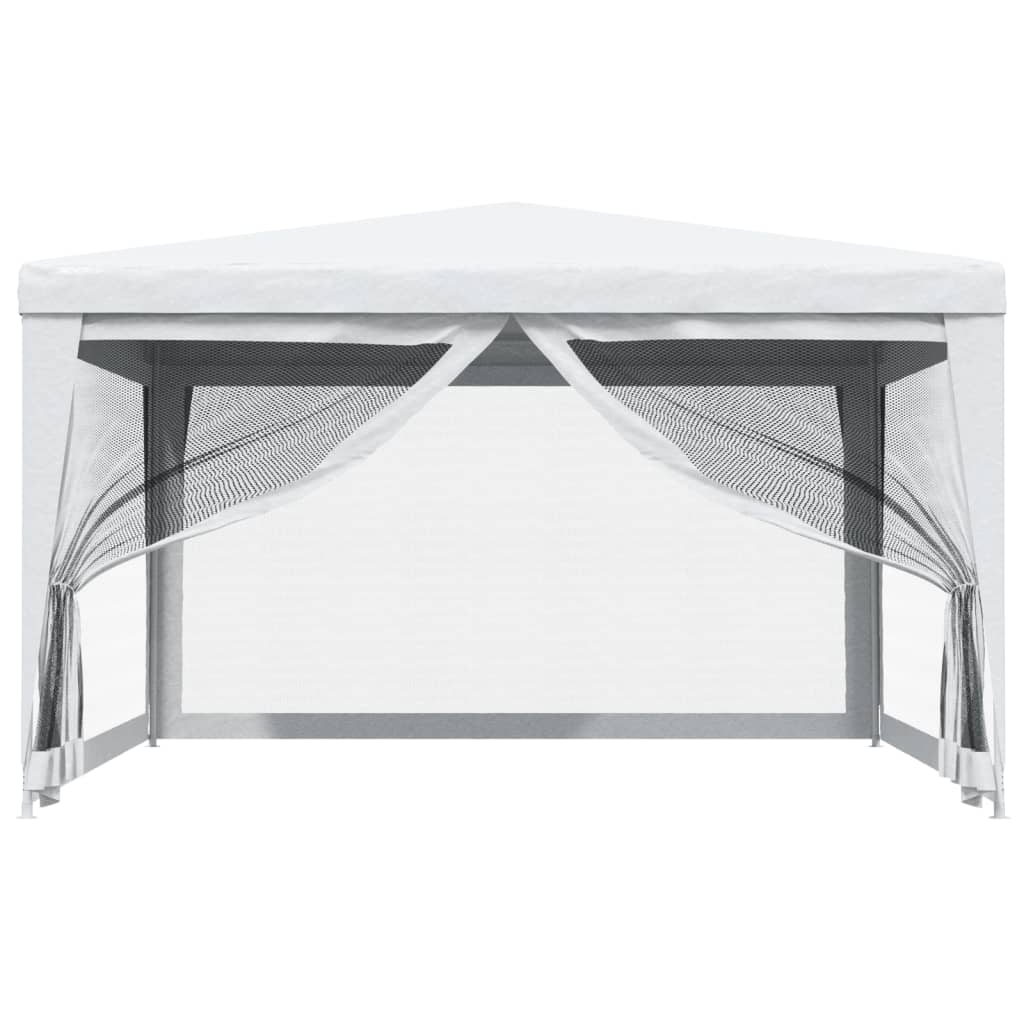 Party Tent with 4 Mesh Sidewalls 13.1'x13.1'White