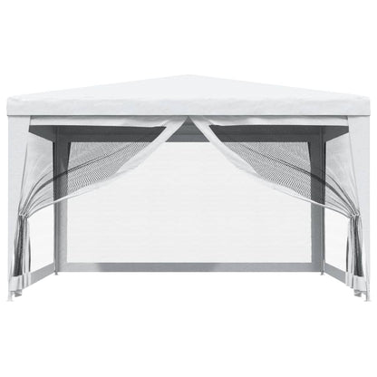 Party Tent with 4 Mesh Sidewalls 13.1'x13.1'White