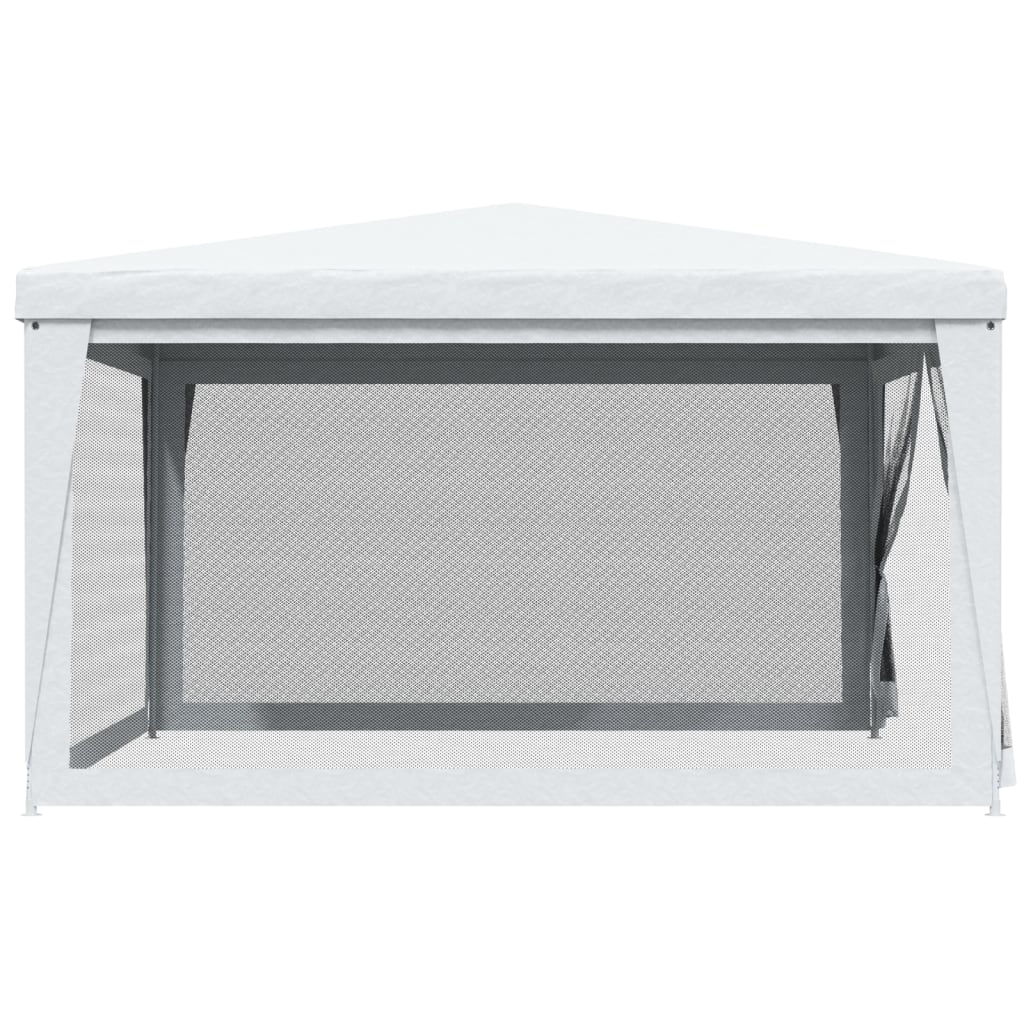 Party Tent with 4 Mesh Sidewalls 13.1'x13.1'White