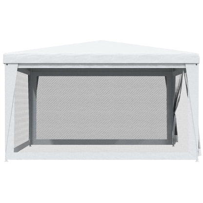 Party Tent with 4 Mesh Sidewalls 13.1'x13.1'White