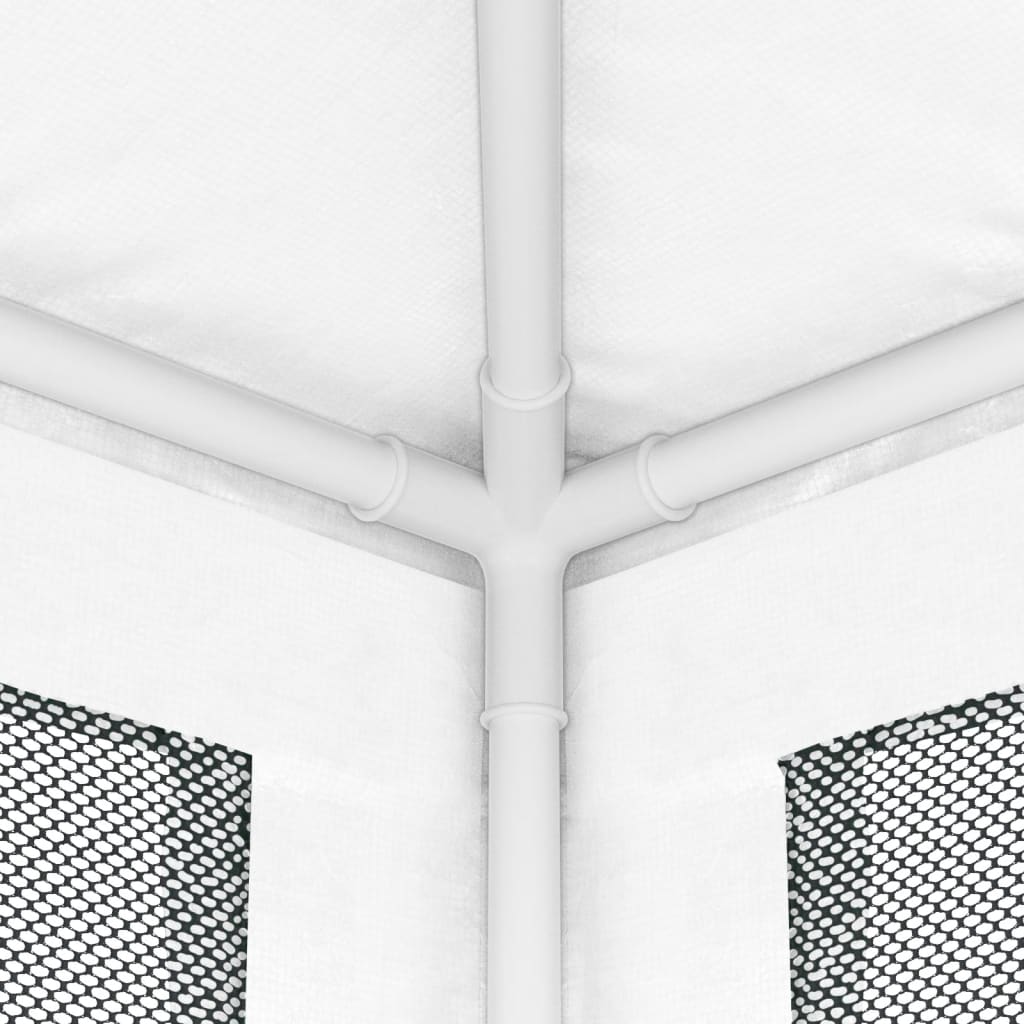 Party Tent with 4 Mesh Sidewalls 13.1'x13.1'White